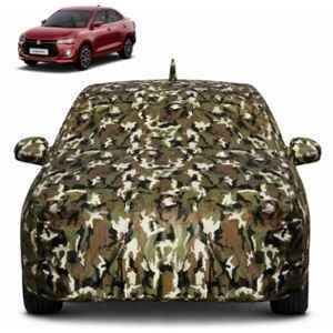 Allextreme Polyester Multicolour Camouflage Car Body Cover with Mirror Pocket for Swift Dzire All Model & Years 2008-2024 100% Waterproof with Mirror & Antenna Pockets Triple Stitched Dustproof Heat Resistant UV Protection Military/Jungle/Camouflage, PV_VLSV09