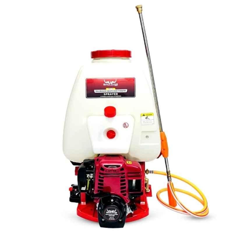 Balwaan Krishi BKS-35 25L 35CC 1.5HP High Pressure Agricultural Power Sprayer with 3 Head Nozzle