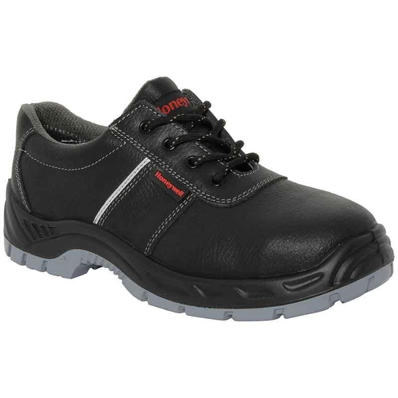 HONEYWELL 53707 Low Ankle Steel Toe Black & Grey Work Safety Shoes, Size: 7