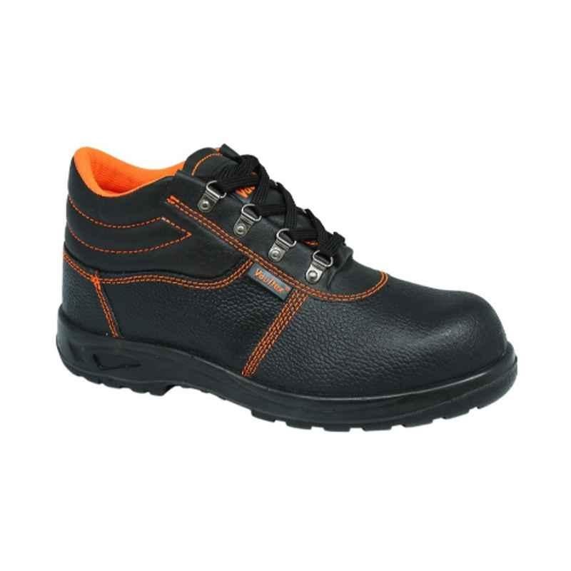 Vaultex VBI Leather Black Safety Shoes, Size: 43