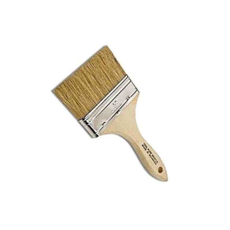 Generic 4 inch Multicolour Paint Brush with Wooden Handle