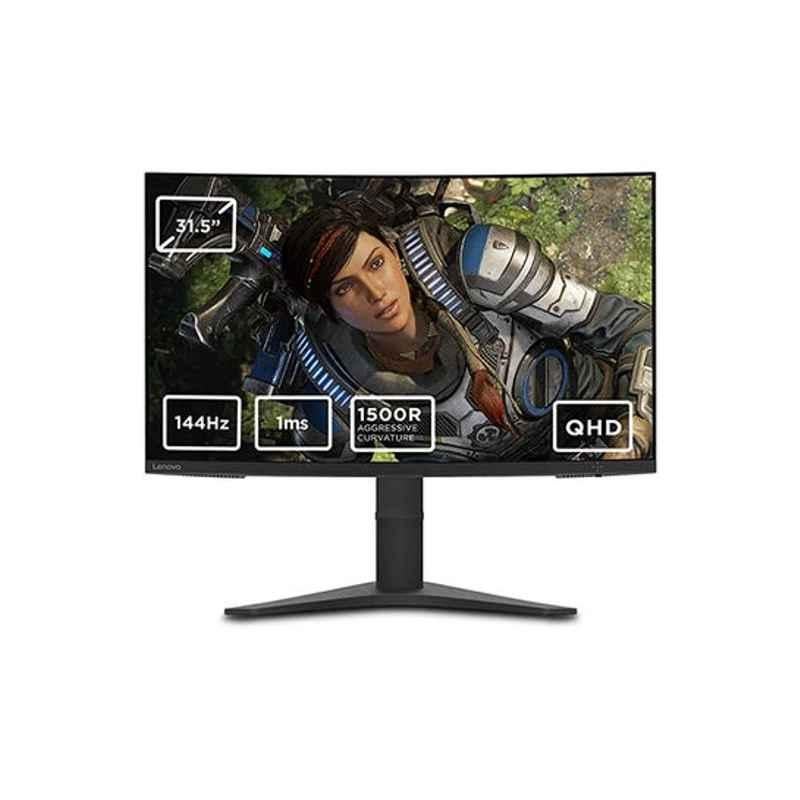 Lenovo 31.5 inch Black Gaming Monitor, G32qc 10