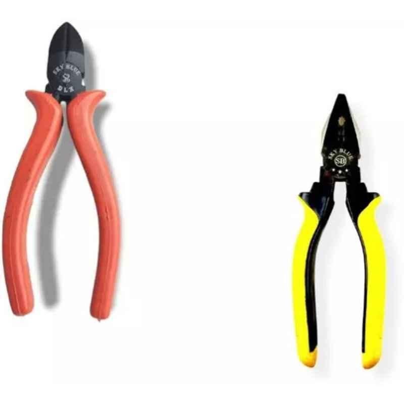 Sky Blue 2 Pcs 7.8 inch Stainless Steel Groove Plier Combo, SBE_PLIER_0767