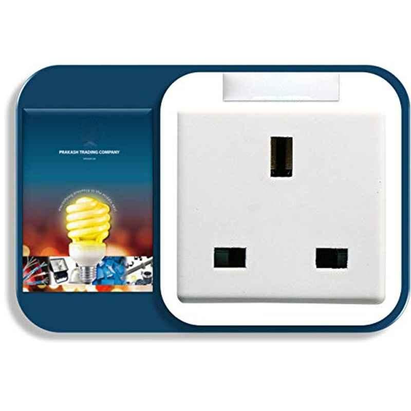 Gewiss 13A 3 Pin 2 Module White Socket, GW20208