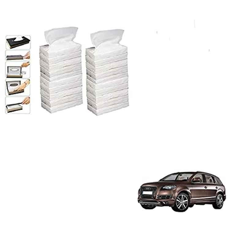Kozdiko 100 Pulls Dispenser Box Refiller Tissue Paper with 200 Sheets for Audi Q7 (Pack of 20)
