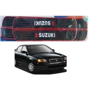 SureStrive 4 Pcs PVC & Rubber Black Car Door Sill Plate Set for Maruti Suzuki Old Baleno All Model
