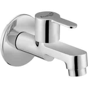 Prestige Admire Brass Chrome Finish Long Body Bib Cock with Wall Flange