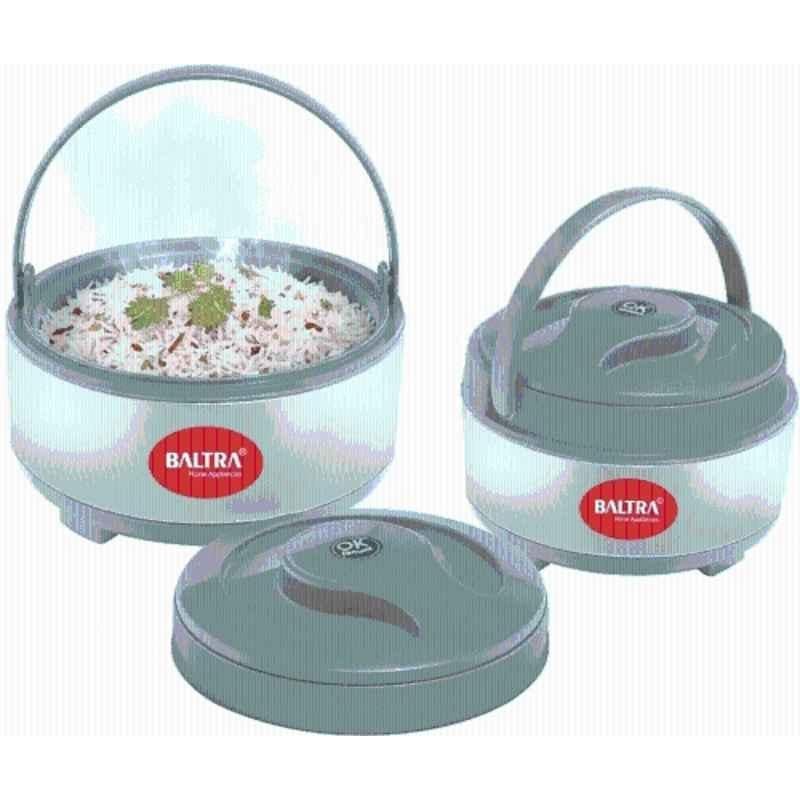 Baltra Cherish 2 Pcs 1000 & 1500ml Stainless Steel Thermoware Casserole Set, BSC-224
