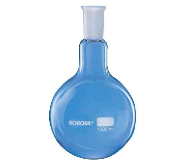 Buy Borosil 1000ml 45 40 Joints Round Bottom Short Neck Boiling Flask 4380e29 Online At Price 586