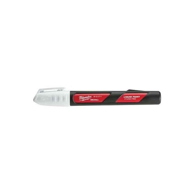 Milwaukee White Liquid Paint Marker, 48223711