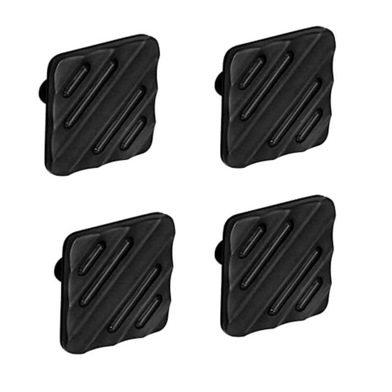 Plantex Knobs for Drawers/Drawer Knobs for Cabinets/Pull-Push Knobs for Kitchen/Bedroom Drawer (Pack of 4) SH-434, DC-Black & Z-Black
