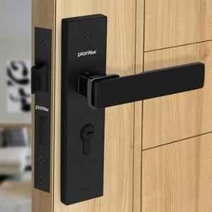 Plantex Main Door Lock/Mortise Lock for Door/6-Lever Lock Mechanism with 3 Years of Warranty Robust Door Lock for Home with Brass Lock Body & Cylinder8116 DC-Black & Z-Black