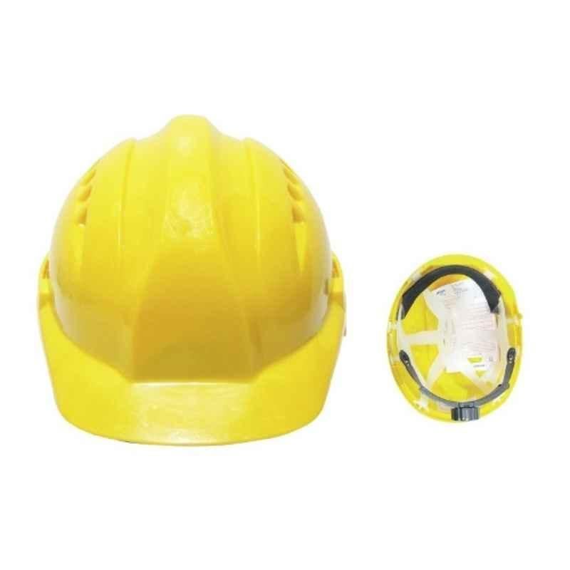 Vaultex 51-62cm Polyethylene Ratchet Ventilated Safety Helmet with Plastic Suspension, VHVR