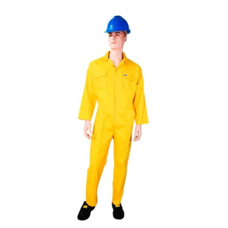 Ameriza Chief C A105050901 Yellow Twill Cotton Coveralls, Size: L
