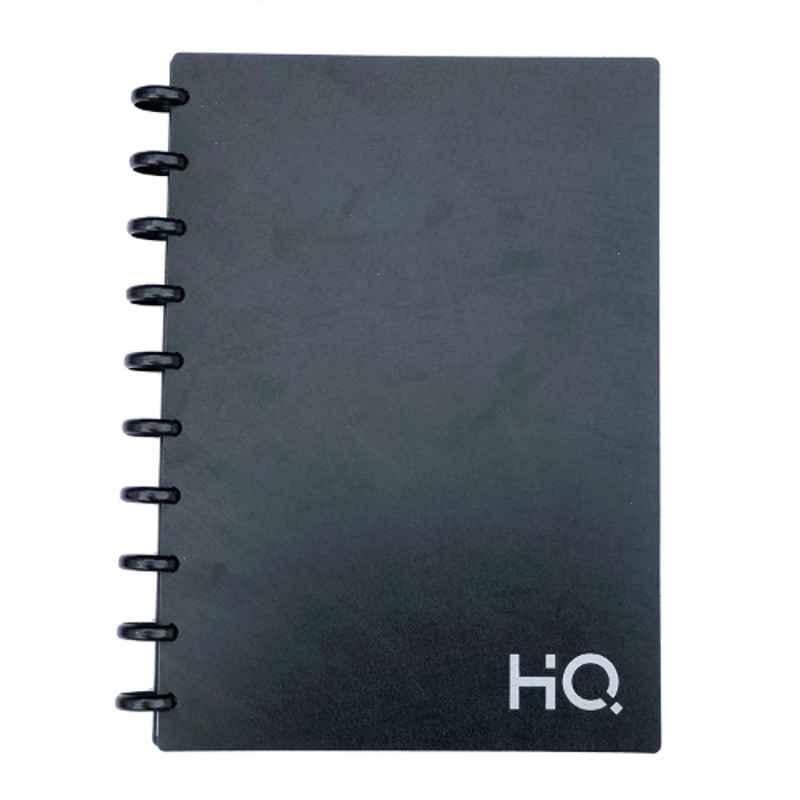 Navneet EZEE Disc HQ B5 120 Pages Black Single Line Notebook Diary with Polypropylene Cover, 27064