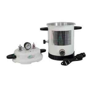 Florix Nation 10 Litre 1kW Epoxy Finish Pressure Cooker Type Dental Autoclave with 8x8 inch Dressing Drum, SP988