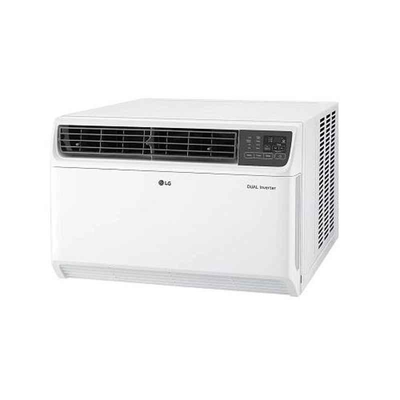 LG 1.5 Ton 5 Star Dual Inverter White Window AC with Ocean Black Protection, JW-Q18WUXA1