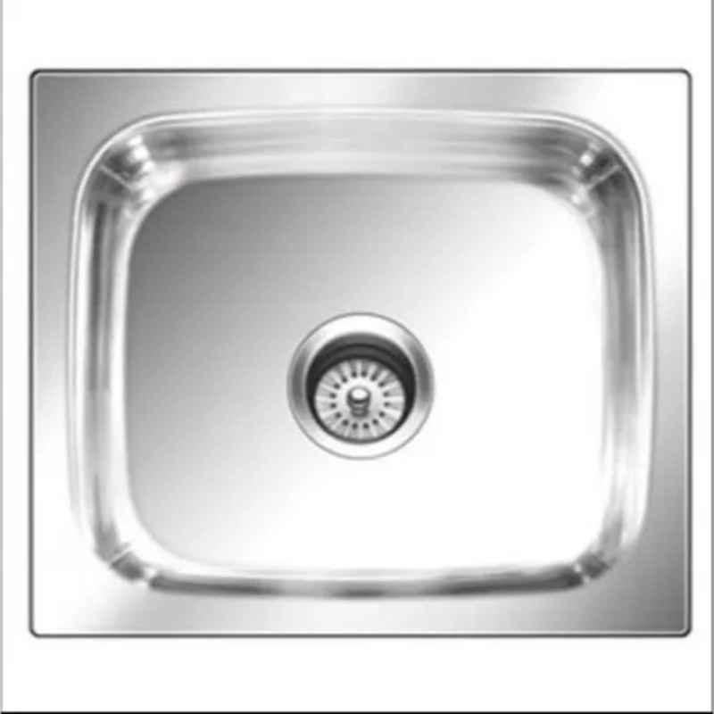 Milano D10060A 500x500mm Stainless Steel Single Bowl Kitchen Sink, 140700100098