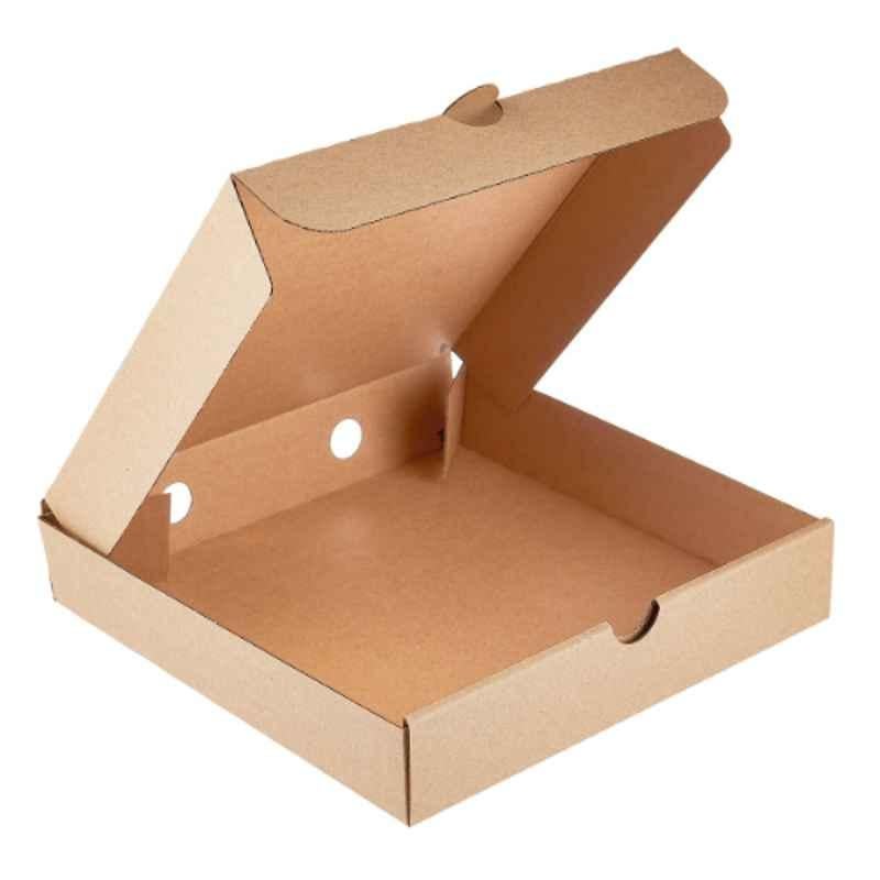 Hotpack 5Pcs 28x28cm Brown Pizza Box Set, HSMPB2828P