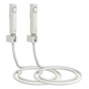 RN White.3 Health Faucet Set with Hose Pipe & Wall Holder for Toilet Cleaning (Pack of 2)
