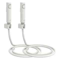 RN White.3 Health Faucet Set with Hose Pipe & Wall Holder for Toilet Cleaning (Pack of 2)