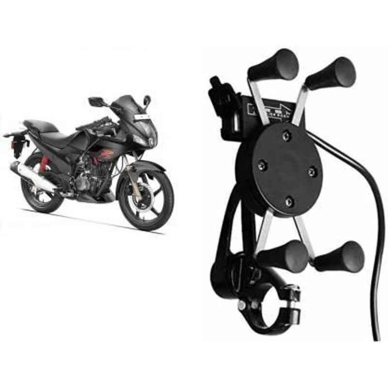 JBRIDERZBike Mobile Holder & Charger For Mahindra Gusto Hx