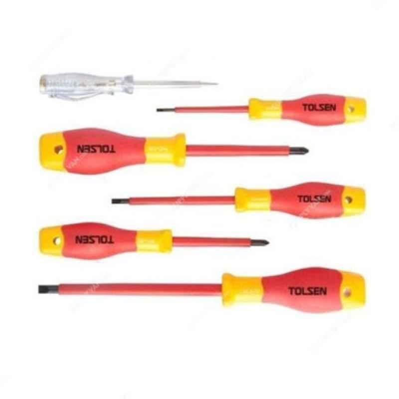 Tolsen 6 Pcs insulated Screwdrivers Set, V33506