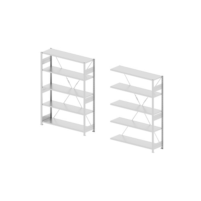 Godrej Altius Lite 1000x500x2200mm Steel Light Grey Storage Rack with 5 Layers (Pack of 2)