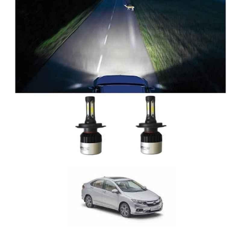 Trigcars 2 Pcs 72W Cool White Night-Eye LED Headlight Bulb for Honda City 2019, 2299NIGHTEYE0049
