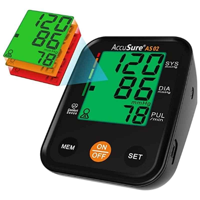 AccuSure 3 Colour Smart Display Blood Pressure Monitor, ACBP2
