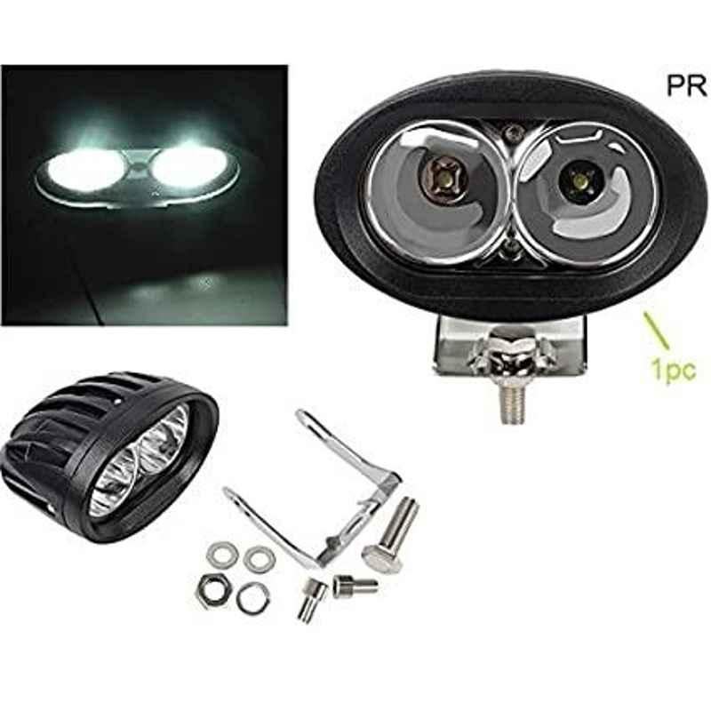 AOW (20W) Oval Projector Fog Light Auxiliary Spot LED Light Off-Road Driving Lights LED Fog Lights for Ford Escort (Pack of 2)