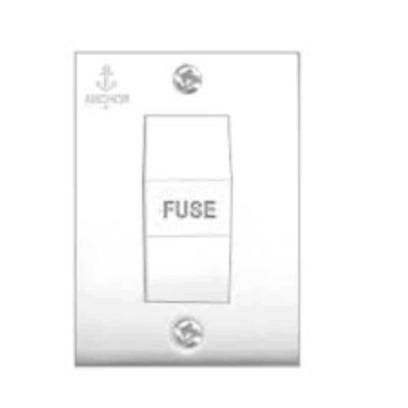 Anchor Penta 16A White Deluxe Kit Kat Fuse, 38309, (Pack of 10)