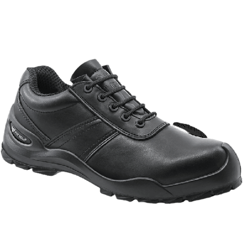 Pitbull PF-9009 Leather Non-Metallic Black Safety Shoes, Size: 41