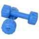 Strauss 2 Pcs 1kg PVC Blue Dumbbells Set, ST-2721