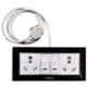 Palfrey 16A 2 Socket Black Polycarbonate Electric Extension Board with Two LED Indicator Switch & 20m Wire, BL 161620 IND