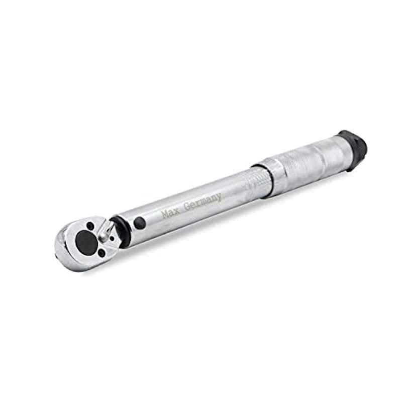 Max Germany 3/8 inch 5-25Nm CrV Silver Torque Wrench, 374-025