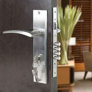 Voltizi Colt 10 inch Stainless Steel 304 Antique Finish CY Plate Mortise Door Lock Handle Set with One Side Key