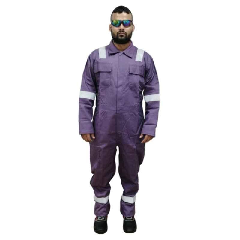 Taha Pyrovatex & Cotton Petrol Blue Coverall Size: L
