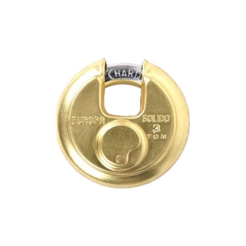 Europa Brass Matt Finish Disc Commercial Pad Lock, P370