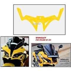 AOW Yellow Front Winglet for Bajaj 200RS