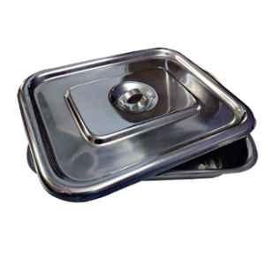 Forgesy GSS02 10x8 inch Stainless Steel Instrument Tray with Cover