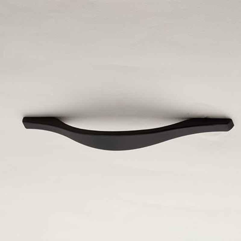 Plantex 128mm Zinc Black Powder Coated Finish Pull Cabinet Handle for Home & Office, APS-PH-102-BLCK-128MM-PK3 (Pack of 3)