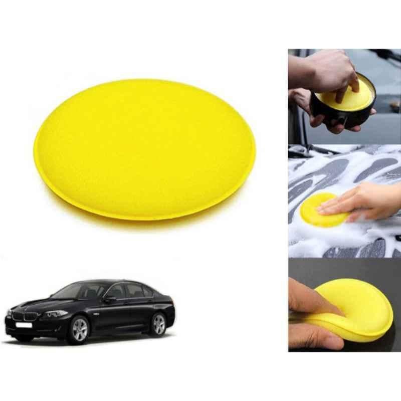 Auto Pearl Polyurethane Beige Washing & Waxing Polish Foam Sponge for 520i