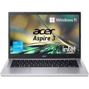 Acer A314-36M Aspire 3 14 Thin & Light Silver Laptop with Intel Core i3 13th Gen N305 8GB/512GB SSD/Windows 11 Home & 14 inch Display, NX.KDMSI.002