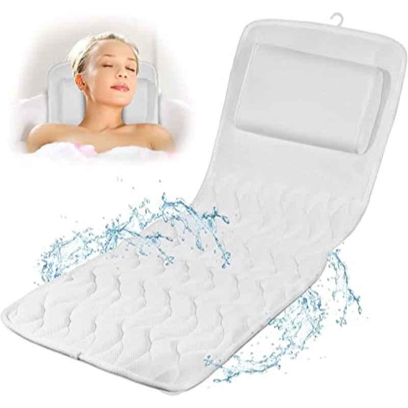 Rubik Mesh White Full Body Bath Pillow