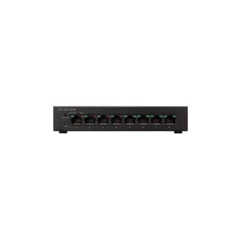 Cisco SF110D08HP 32W 8 Ports 10/100 PoE Unmanaged Switch, SF110D08HPUK