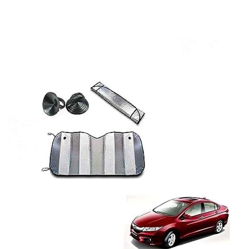 Kozdiko Aluminium Foil UV Protection Silver Windshield Sun Shade for Honda D-Tec 2014-2019