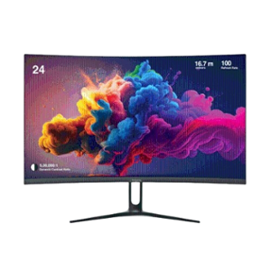 Fingers 24 inch 1920x1080p FHD Curved VA Panel Monitor, Satin-Curve-2421