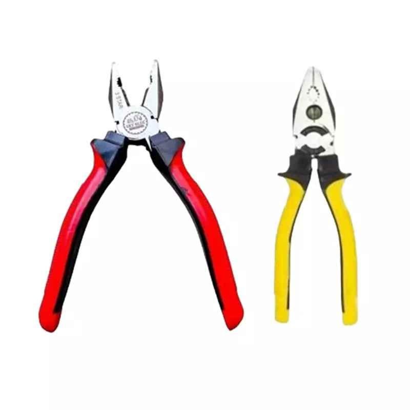 Sky Blue 8 inch Stainless Steel Lineman Plier, SBE428 (Pack of 2)