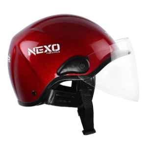 Xinor Nexo Medium Red Half Helmet for Men & Women